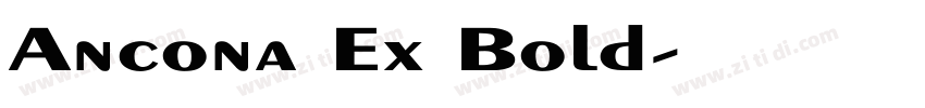 Ancona Ex Bold字体转换
